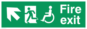 SD959: fire exit - disability safety sign