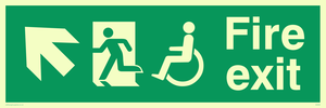 SD959: fire exit - disability safety sign