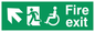 SD959: fire exit - disability safety sign