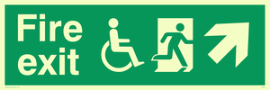 SD960: fire exit - disability safety sign