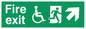 SD960: fire exit - disability safety sign