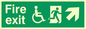 SD960: fire exit - disability safety sign