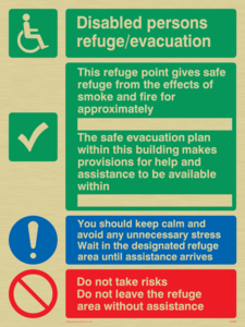 SD962: Disabled persons refuge evacuation