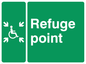 SD963: refuge point - disability safety sign