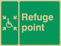 SD963: refuge point - disability safety sign