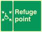 SD963: refuge point - disability safety sign