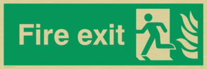 SG707: fire exit - safety sign