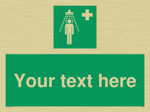 SH5231: Custom Safety Shower Sign