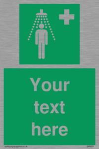 SH5231: Custom Safety Shower Sign