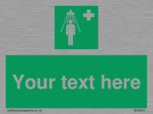 SH5231: Custom Safety Shower Sign