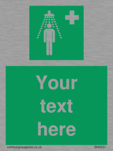 SH5231: Custom Safety Shower Sign