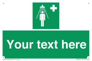 SH5231: Custom Safety Shower Sign