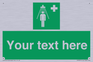 SH5231: Custom Safety Shower Sign