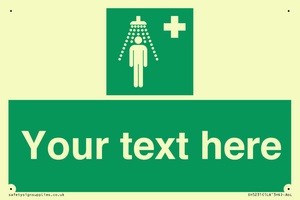 SH5231: Custom Safety Shower Sign