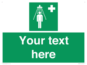 SH5231: Custom Safety Shower Sign