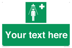 SH5231: Custom Safety Shower Sign