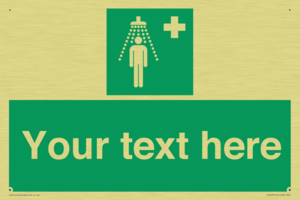 SH5231: Custom Safety Shower Sign