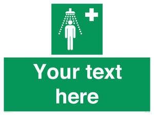 SH5231: Custom Safety Shower Sign