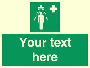 SH5231: Custom Safety Shower Sign