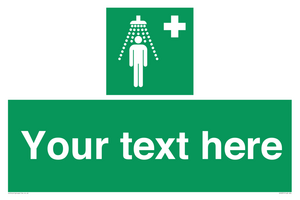 SH5231: Custom Safety Shower Sign