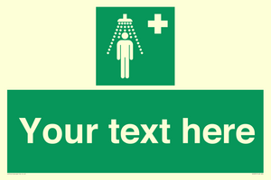 SH5231: Custom Safety Shower Sign