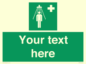 SH5231: Custom Safety Shower Sign