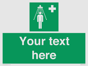 SH5231: Custom Safety Shower Sign