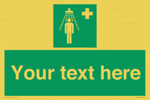 SH5231: Custom Safety Shower Sign