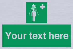 SH5231: Custom Safety Shower Sign