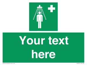 SH5231: Custom Safety Shower Sign