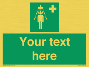 SH5231: Custom Safety Shower Sign