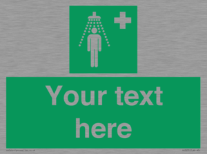 SH5231: Custom Safety Shower Sign