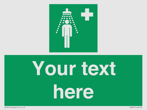 SH5231: Custom Safety Shower Sign