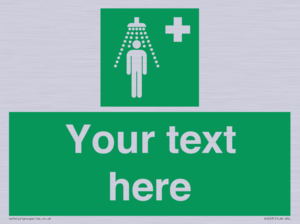 SH5231: Custom Safety Shower Sign