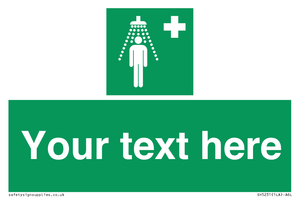 SH5231: Custom Safety Shower Sign