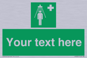 SH5231: Custom Safety Shower Sign