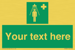 SH5231: Custom Safety Shower Sign