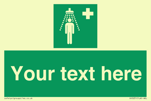 SH5231: Custom Safety Shower Sign