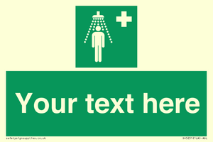 SH5231: Custom Safety Shower Sign