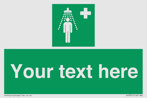 SH5231: Custom Safety Shower Sign