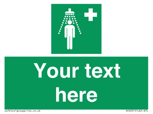 SH5231: Custom Safety Shower Sign