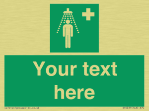 SH5231: Custom Safety Shower Sign