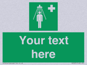 SH5231: Custom Safety Shower Sign