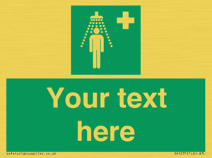 SH5231: Custom Safety Shower Sign