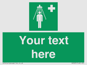 SH5231: Custom Safety Shower Sign