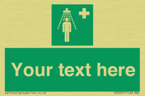 SH5231: Custom Safety Shower Sign