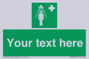 SH5231: Custom Safety Shower Sign