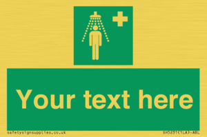 SH5231: Custom Safety Shower Sign