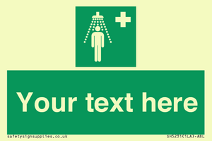 SH5231: Custom Safety Shower Sign
