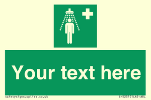 SH5231: Custom Safety Shower Sign